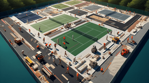 tennis court material, tennis court builders, tennis court construction, tennis court manufacturer, tennis court construction cost